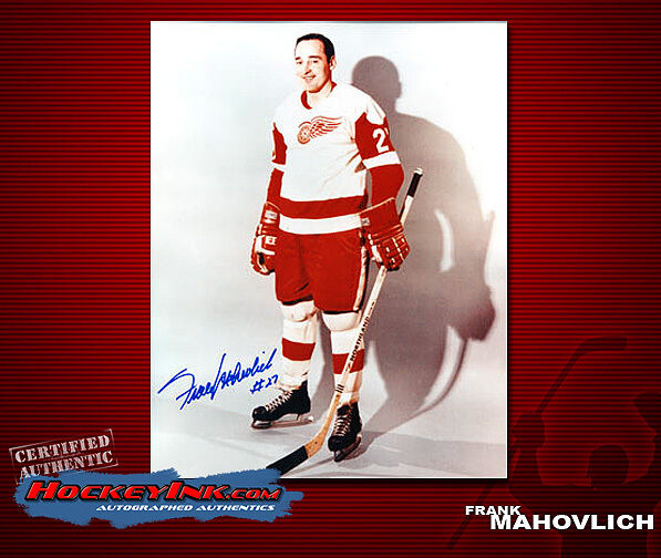 Frank Mahovlich SIGNED Red Wings 8X10 Photo -70084