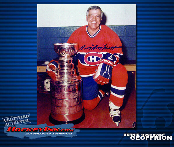 Bernie Geoffrion SIGNED Canadiens 8X10 Photo -70020