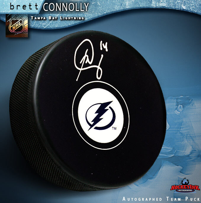 BRETT CONNOLLY Tampa Bay Lightning Autographed Puck