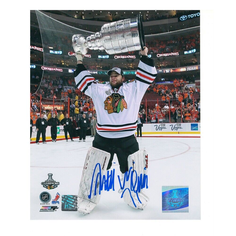 ANTTI NIEMI Signed Chicago Blackhawks 8X10 Photo 70441