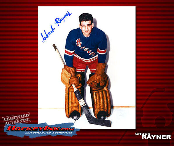 Chuck Rayner SIGNED Rangers 8X10 Photo -70061