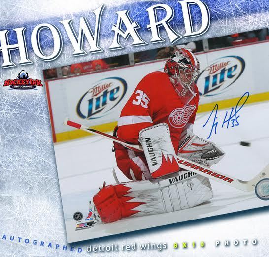 JIMMY HOWARD Autographed Detroit Red Wings 8 x 10 Photo - 70295
