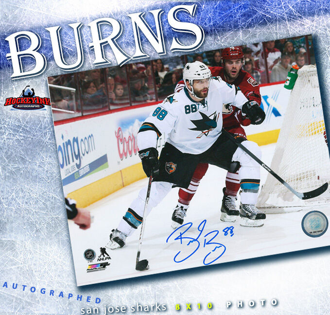 BRENT BURNS Signed San Jose Sharks 8x10 Photo - 70306
