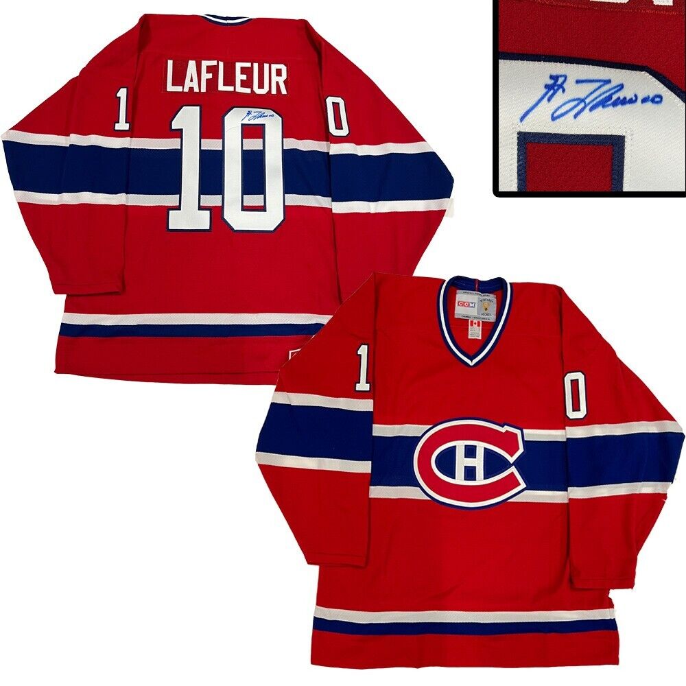 GUY LAFLUER Signed Montreal Canadiens Red CCM Jersey