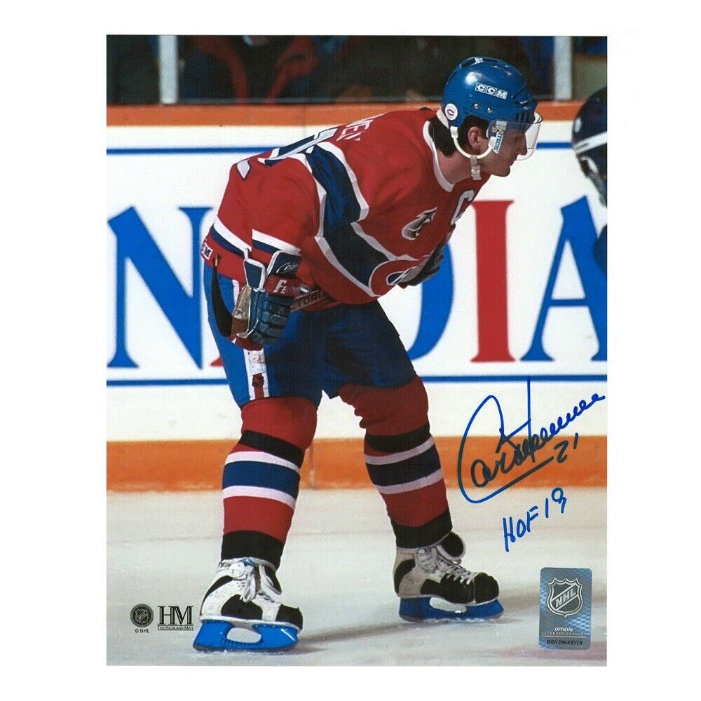 GUY CARBONNEAU Signed Montreal Canadiens 8X10 Photo -70136