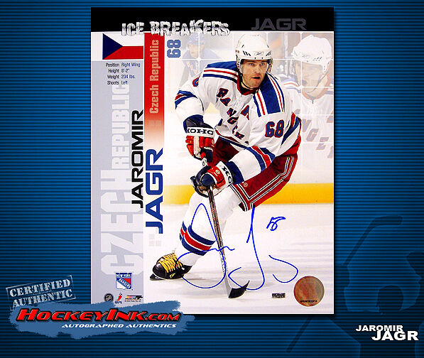 Jaromir Jagr SIGNED New York Rangers 8 x 10 Photo - 70333
