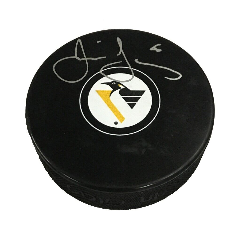 JAROMIR JAGR Autographed Pittsburgh Penguins Puck