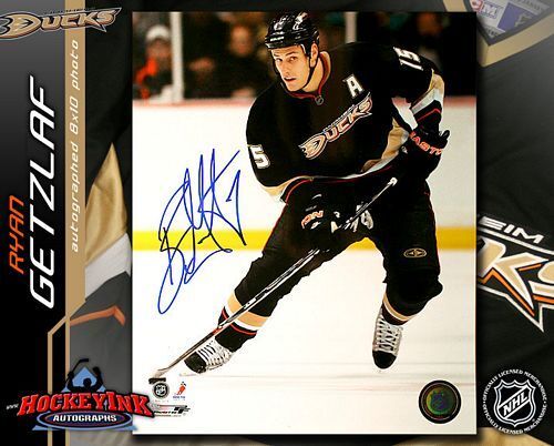 RYAN GETZLAF Signed Anaheim Ducks 8 x 10 Photo - 70452
