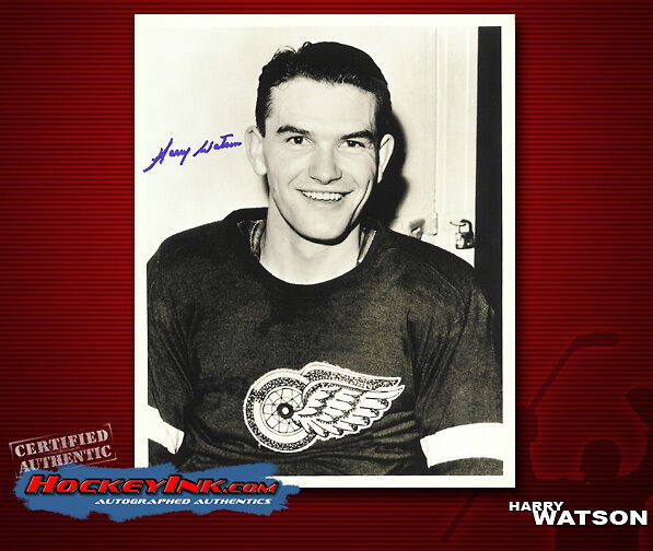 Harry Watson SIGNED Red Wings 8X10 Photo -70375