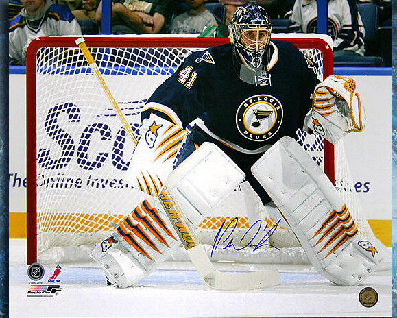 JAROSLAV HALAK SIGNED Blues 16x20 Photo