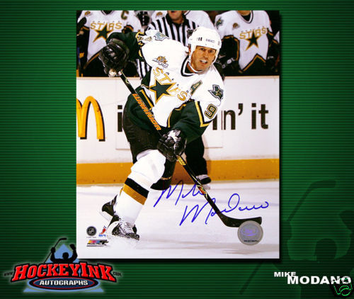 MIKE MODANO Signed Dallas Stars 8 X 10 -70035
