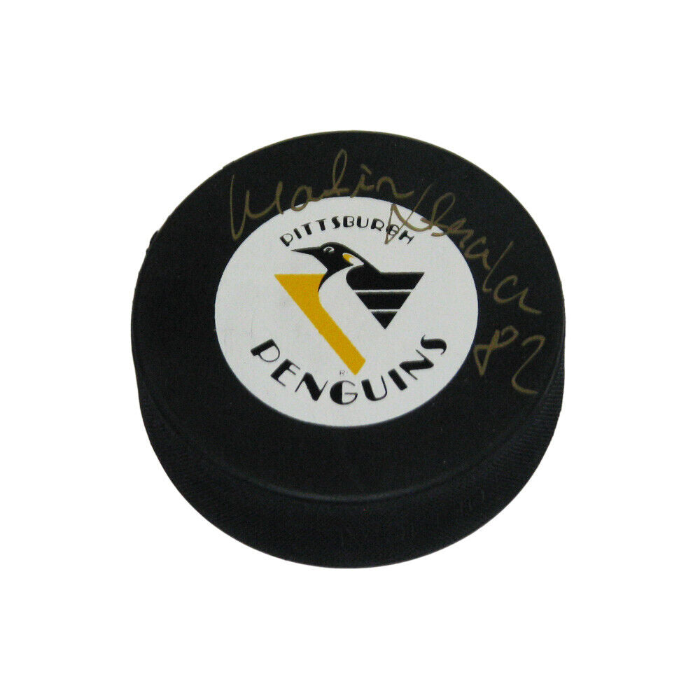 MARTIN STRAKA Signed Pittsburgh Penguins Puck