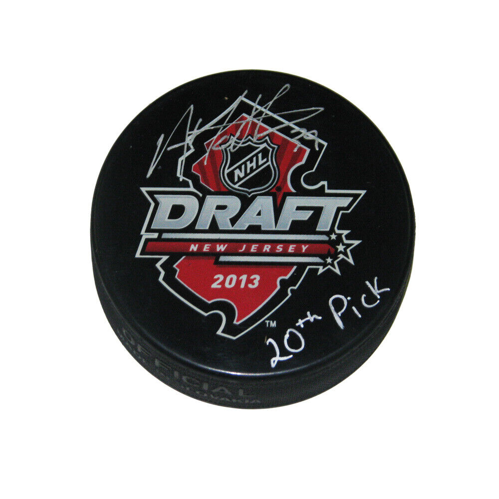 ANTHONY MANTHA Signed 2013 NHL Draft Puck - 20th Pick