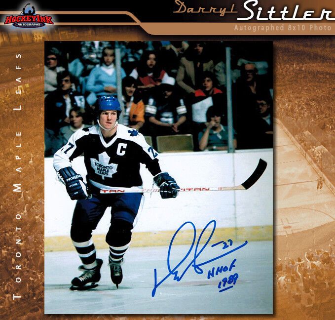 DARRYL SITTLER Toronto Maple Leafs Autographed 8x10 Photo w/ Inscription - 70095