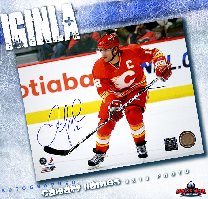 Jarome Iginla SIGNED Calgary Flames 8X10 Photo -70417
