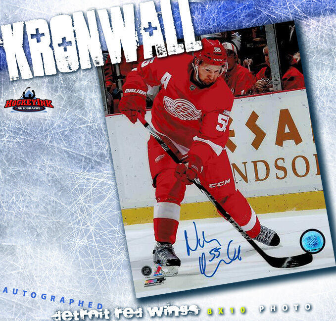 NIKLAS KRONWALL Detroit Red Wings Autographed 8x10 Photo - 70407