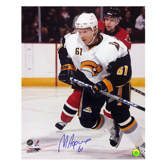 MAXIM AFINOGENOV SIGNED Sabres 16X20 Photo