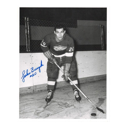 JOHN BUCYK Signed Detroit Red Wings 8 x 10 Photo - 70571