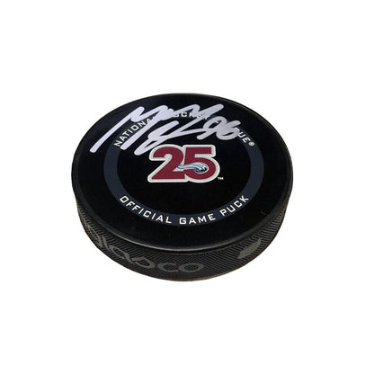 MIKKO RANTANEN Signed Colorado Avalanche 25th Anniversary Official Game Puck
