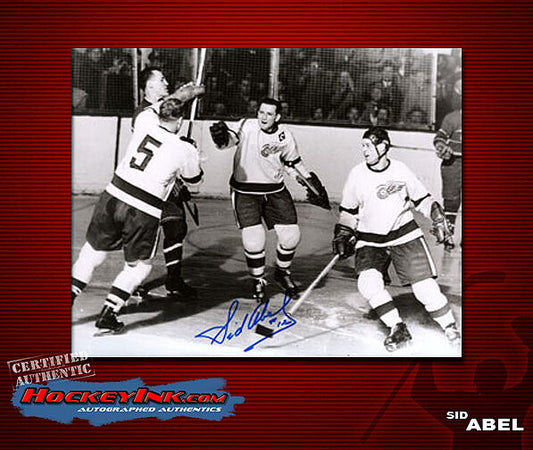 Sid Abel SIGNED Red Wings 8X10 Photo -70244