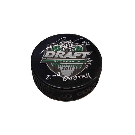 GABRIEL LANDESKOG Signed 2011 NHL Draft Puck - 2nd Overall - Colorado Avalanche