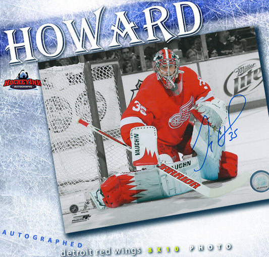 JIMMY HOWARD Autographed Detroit Red Wings 8 x 10 Photo - 70446