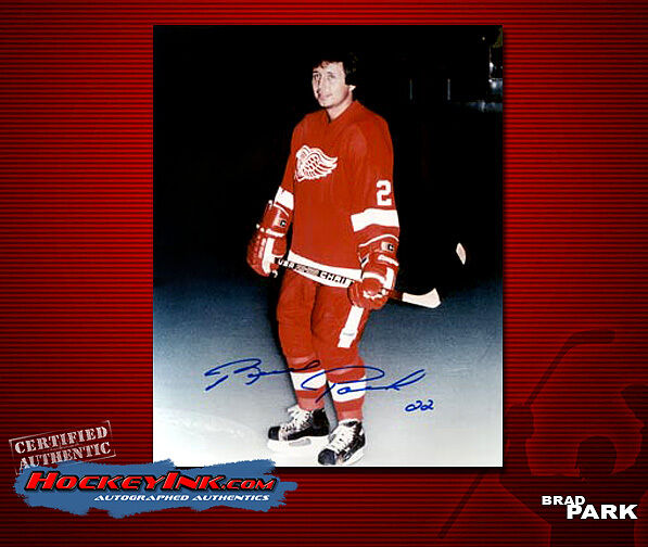 BRAD PARK Signed Detroit Red Wings 8X10 Photo -70120