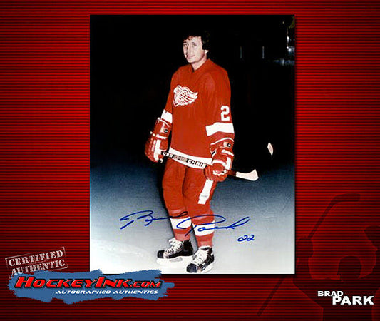 BRAD PARK Signed Detroit Red Wings 8X10 Photo -70120