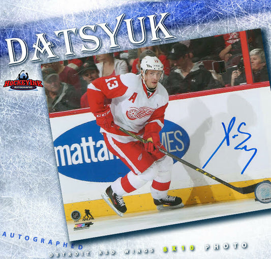 PAVEL DATSYUK Signed Detroit Red Wings 8x10 Photo - 70172