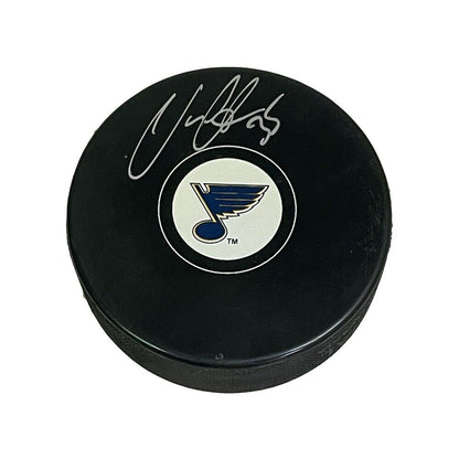 VILLE HUSSO Signed St. Louis Blues Puck