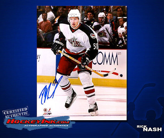 Rick Nash SIGNED Blue Jackets 8X10 Photo -70210
