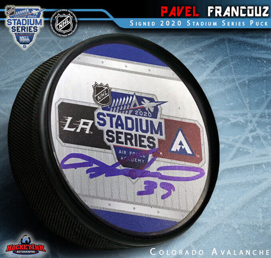 PAVEL FRANCOUZ Signed Colorado Avalanche Puck
