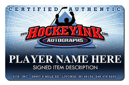 BILL GADSBY Signed Detroit Red Wings Post Card (black)