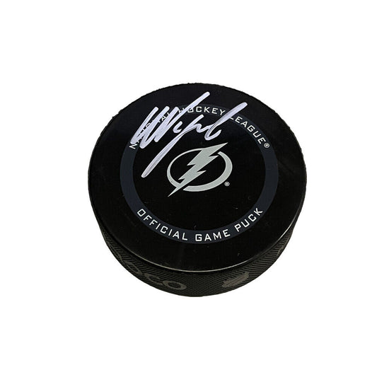 NIKITA KUCHEROV Autographed Tampa Lightning Official Game Puck