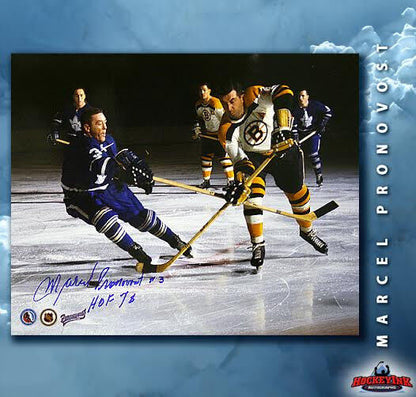 MARCEL PRONOVOST Signed Toronto Maple Leafs 8x10 Photo - 70487