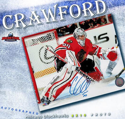 COREY CRAWFORD SIGNED Chicago Blackhawks 8X10 Photo -70282