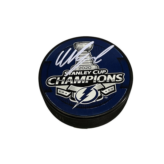 NIKITA KUCHEROV Autographed 2020 Stanley Cup Champions Puck - Tampa Lightning