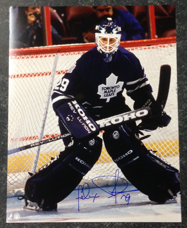 Felix Potvin SIGNED Toronto Maple Leafs 11X14 Photo