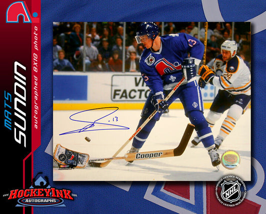 Mats Sundin SIGNED Nordiques 8X10 Photo -70203