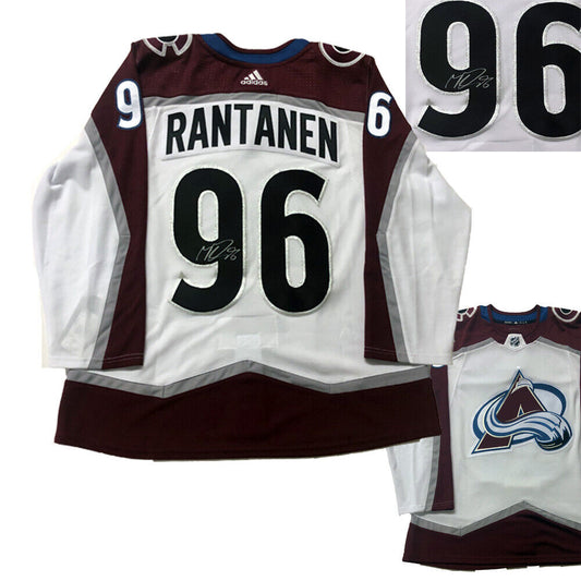 MIKKO RANTANEN Signed Colorado Avalanche White Adidas PRO Jersey