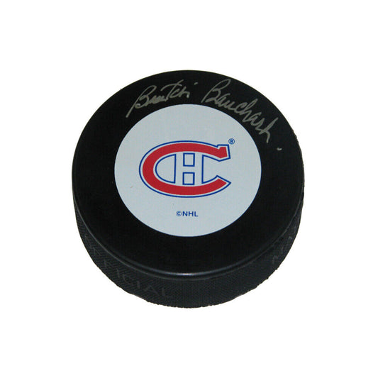EMILE "BUTCH" BOUCHARD Signed Montreal Canadiens Puck