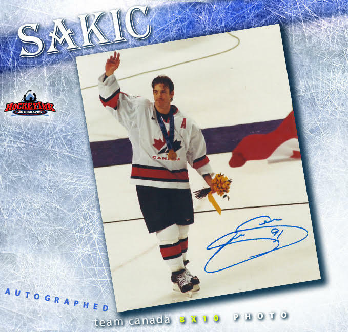 JOE SAKIC Signed Team Canada 8 X 10 Photo -70125