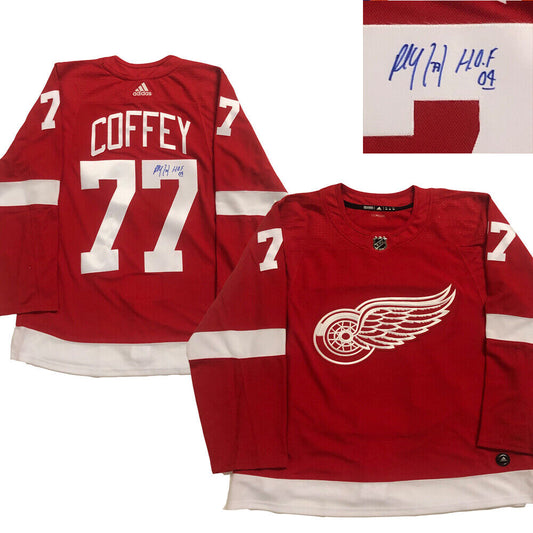 PAUL COFFEY Detroit Red Wings Red Adidas PRO Jersey - HOF 04