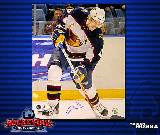 MARIAN HOSSA SIGNED Thrashers 16X20 Photo -77166