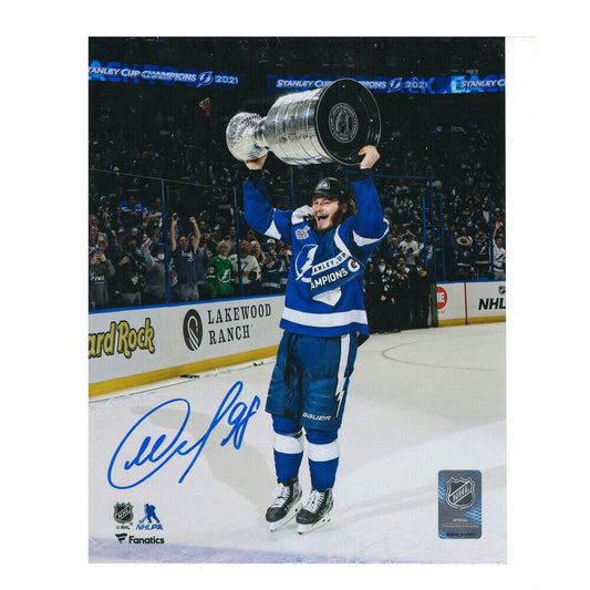 MIKHAIL SERGACHEV Signed Tampa Lightning Stanley Cup 8x10 Photo - 70414