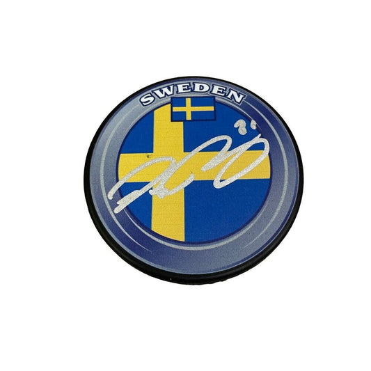 PETER FORSBERG Signed Team Sweden Puck
