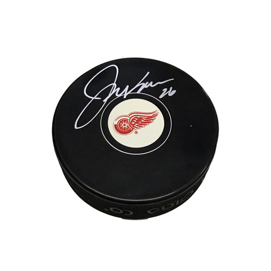 JOE KOCUR Signed Detroit Red Wings Puck