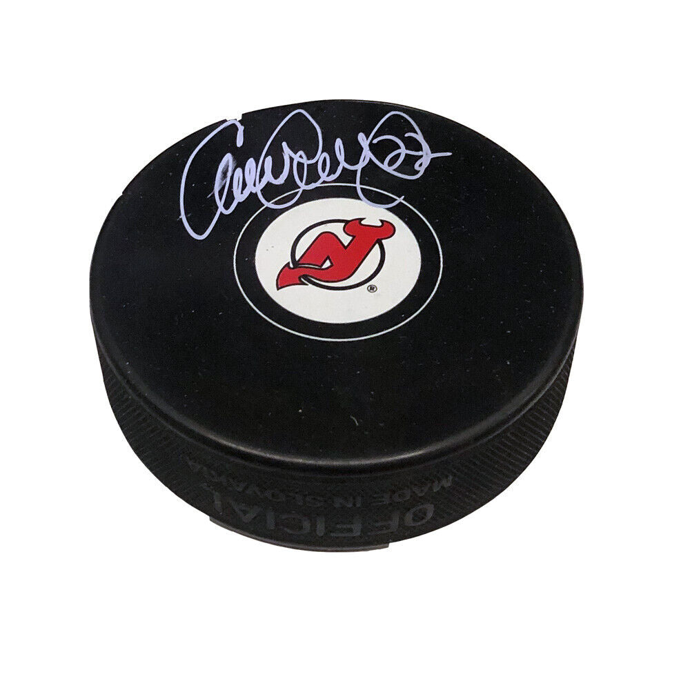 CLAUDE LEMIEUX Signed New Jersey Devils Puck