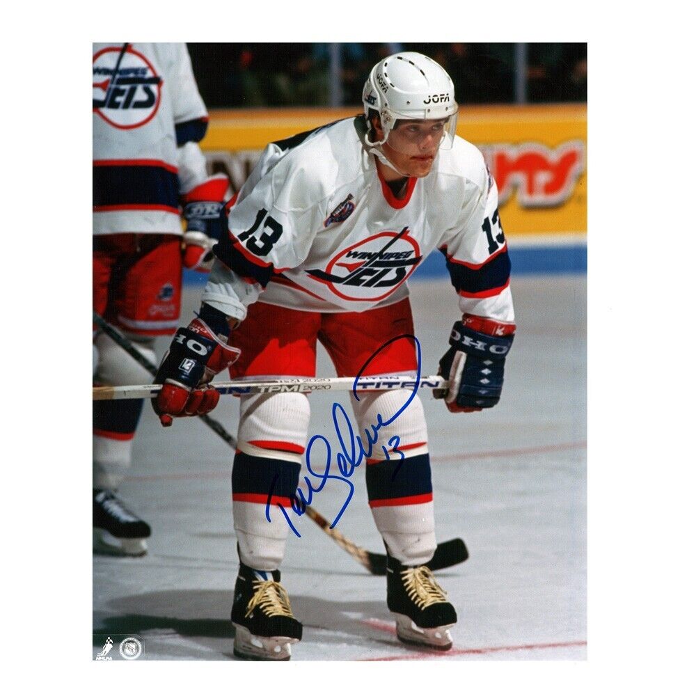 TEEMU SELANNE Signed Winnipeg Jets 8 x 10 Photo - 70617