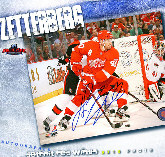Henrik Zetterberg SIGNED Detroit Red Wings 8 x 10 Photo - 70496